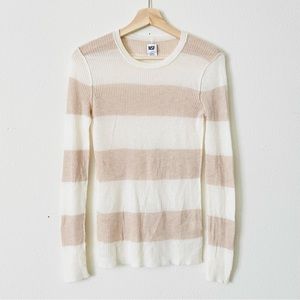 Revolve NSF SMALL 100% cashmere beige knit top